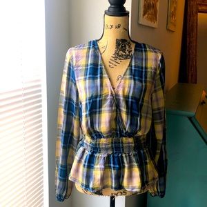 Long Sleeve Peplum Top